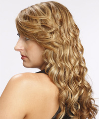 Formal Long Curly Hairstyle - click to view hairstyle information