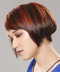 Formal Short Straight Hairstyle - click to view hairstyle information