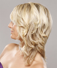 Formal Medium Wavy Hairstyle - click to view hairstyle information