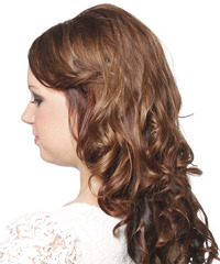Formal Long Curly Hairstyle - click to view hairstyle information