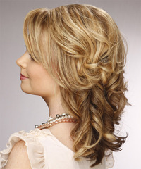 Formal Medium Curly Hairstyle - click to view hairstyle information