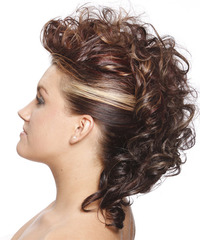 Alternative Medium Curly Hairstyle