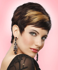 Formal Short Straight Hairstyle - click to view hairstyle information