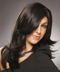 Formal Long Straight Hairstyle - click to view hairstyle information