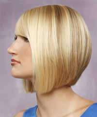 Formal Medium Straight Hairstyle - click to view hairstyle information