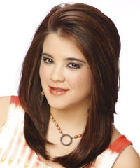 Formal Long Straight Hairstyle - click to view hairstyle information