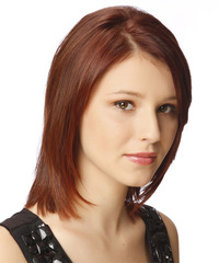 Formal Medium Straight Hairstyle - click to view hairstyle information