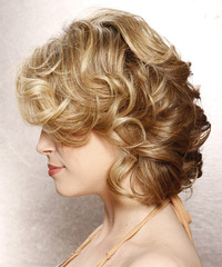 Formal Medium Curly Hairstyle - click to view hairstyle information