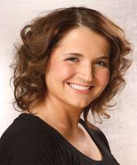 Formal Medium Curly Hairstyle - click to view hairstyle information
