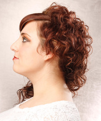 Formal Medium Curly Hairstyle - click to view hairstyle information