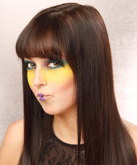 Formal Long Straight Hairstyle - click to view hairstyle information