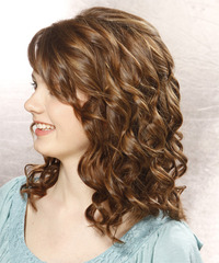 Formal Medium Curly Hairstyle - click to view hairstyle information