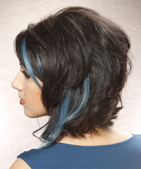 Casual Medium Wavy Hairstyle - click to view hairstyle information
