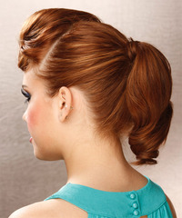 Formal Updo Long Curly Hairstyle - click to view hairstyle information
