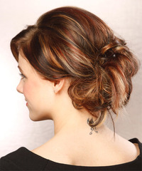 Formal Updo Long Curly Hairstyle - click to view hairstyle information