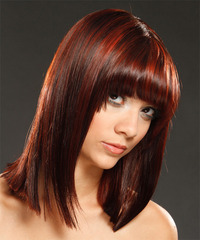 Formal Medium Straight Hairstyle - click to view hairstyle information