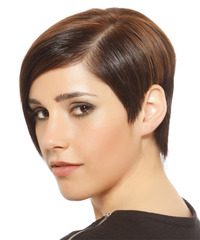 Formal Short Straight Hairstyle - click to view hairstyle information