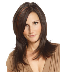 Formal Long Straight Hairstyle - click to view hairstyle information