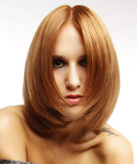 Formal Medium Straight Hairstyle - click to view hairstyle information