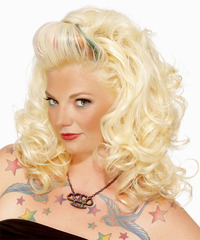 Formal Long Curly Hairstyle - click to view hairstyle information