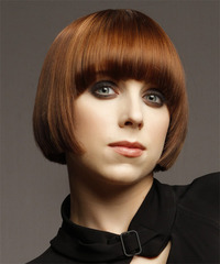 Formal Short Straight Hairstyle - click to view hairstyle information