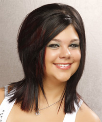Formal Medium Straight Hairstyle - click to view hairstyle information