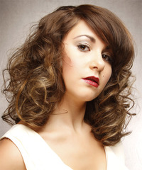 Formal Medium Curly Hairstyle - click to view hairstyle information