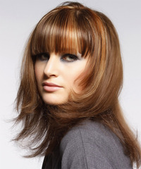 Formal Medium Straight Hairstyle - click to view hairstyle information
