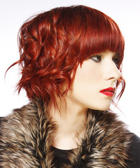 Alternative Medium Wavy Hairstyle - click to view hairstyle information