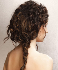 Casual Updo Long Curly Hairstyle - click to view hairstyle information