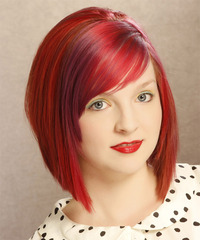 Long Red Bob