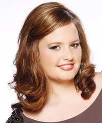 Casual Medium Wavy Hairstyle - click to view hairstyle information