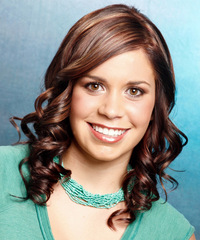 Formal Long Curly Hairstyle - click to view hairstyle information