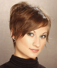 Casual Short Straight Hairstyle - click to view hairstyle information