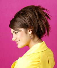 Formal Updo Long Straight Hairstyle - click to view hairstyle information