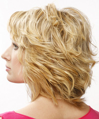 Formal Medium Wavy Hairstyle - click to view hairstyle information