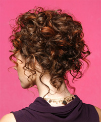 Formal Updo Long Curly Hairstyle - click to view hairstyle information
