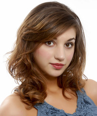 Casual Medium Wavy Hairstyle - click to view hairstyle information