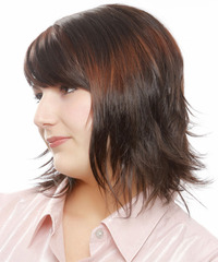 Casual Medium Straight Hairstyle - click to view hairstyle information