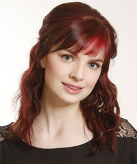 Casual Updo Medium Curly Hairstyle - click to view hairstyle information