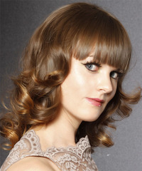 Formal Medium Curly Hairstyle - click to view hairstyle information