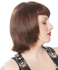 Formal Short Straight Hairstyle - click to view hairstyle information
