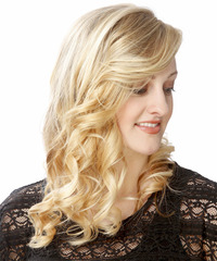 Formal Long Curly Hairstyle - click to view hairstyle information