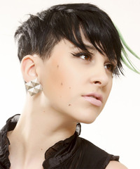 Alternative Short Straight Hairstyle - click to view hairstyle information