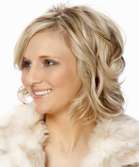 Formal Medium Wavy Hairstyle - click to view hairstyle information
