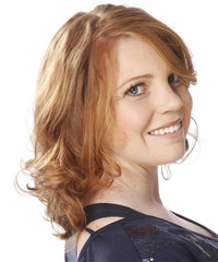 Formal Medium Wavy Hairstyle - click to view hairstyle information