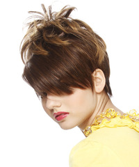 Alternative Short Straight Hairstyle - click to view hairstyle information