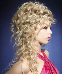 Formal Updo Long Curly Hairstyle - click to view hairstyle information