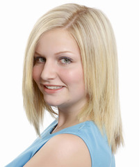 Formal Medium Straight Hairstyle - click to view hairstyle information