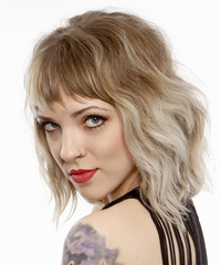 Alternative Medium Wavy Hairstyle - click to view hairstyle information